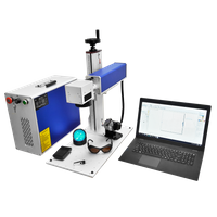 ماكينة نقش ألياف الليزر بقدرة 20 وات للألومنيوم والنحاس والصلب