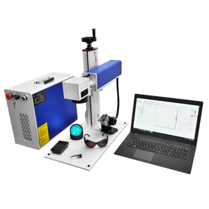 آلة وسم ألياف الليزر المحمولة 20 واط من البلاستيك