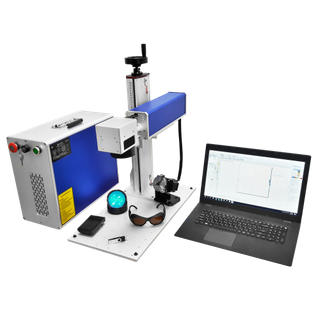 ماكينة نقش ألياف الليزر بقدرة 20 وات للألومنيوم والنحاس والصلب