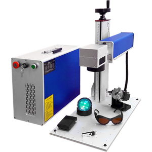 ماكينة النقش بالليزر جالفو الليفية بقدرة 50 وات لوضع العلامات الصناعية